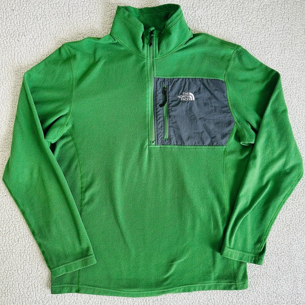 The North Face Pullover Fleece Jacket Men's L 1/4 Zip